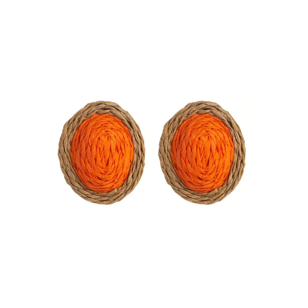 Orange earrings